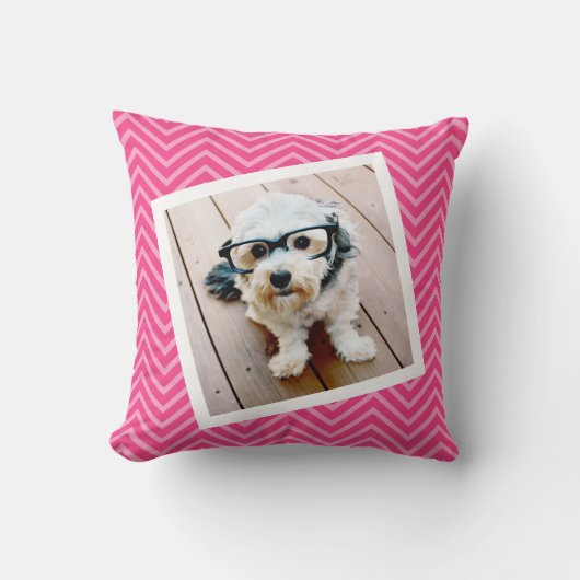 写真付きメモリアル枕とオプション名の日付 クッション (正面)