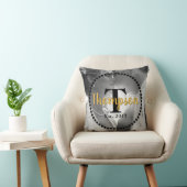 写真付きモノグラムファミリ名 クッション (椅子)