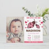 写真付きラバーバグバレンタインバースデー招待状 招待状 (スタンド正面)