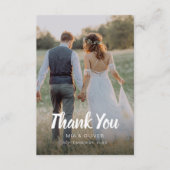 写真付き両面結婚式感謝カード サンキューカード (正面)