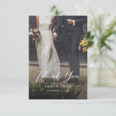 写真付き両面結婚式感謝カード セーブザデート (スタンド正面)