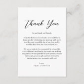 写真付き両面結婚式感謝カード セーブザデート (裏面)