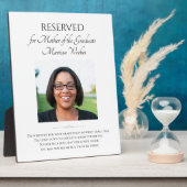 写真付き天国大学院生の母 フォトプラーク (側面)