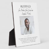 写真付き天国大学院生の父 フォトプラーク (側面)