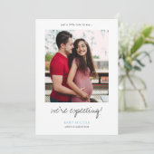 写真付き妊娠告知カード 案内状 (スタンド正面)