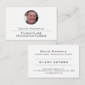 写真付き家具メーカー 名刺 (正面/裏面)