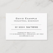 写真付き工業技術者 名刺 (裏面)