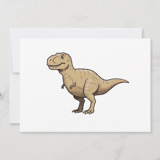 写真付き恐竜招待状パーソナライズされた 招待状 (裏面)