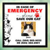 写真付き救緊急猫の場カスタム合 ウィンドウサイン (シート3)