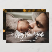 写真付き新年おめでとう シーズンカード (正面/裏面)