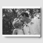 写真付き結婚ハンドドローのゲストブック ゲストブック (裏面)