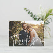 写真付き結婚式の御礼カード サンキューカード (スタンド正面)