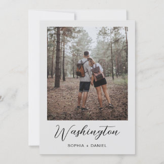 写真付き結婚式テーブルナンバーテンプレート 招待状