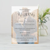 写真付き結婚式招待状 招待状 (スタンド正面)