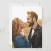 写真付き結婚式招待状 招待状 (裏面)