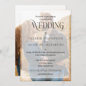 写真付き結婚式招待状 招待状 (正面/裏面)