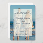 写真付き結婚式招待状 招待状 (正面/裏面)