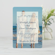 写真付き結婚式招待状