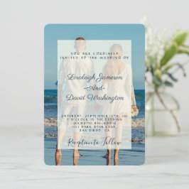 写真付き結婚式招待状 招待状