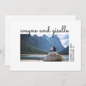 写真付き結婚式招待状 招待状 (正面/裏面)