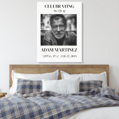 写真付き葬儀のお別れ会の案内 キャンバスプリント (インサイチュ (寝室))