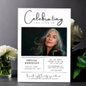 写真付き葬儀告示記念サービス 招待状