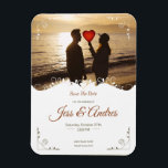 写真付き装飾結婚式招待状 マグネット<br><div class="desc">装飾素晴らしスタイルの編集可能文字を特徴とする結婚のカーオーガニックドデザインテンプレート。この編集可能な結婚式招待状テンプレートを結婚のイベントに使用する簡単に編集できる文字と色。</div>