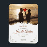 写真付き装飾結婚式招待状 マグネット<br><div class="desc">装飾素晴らしスタイルの編集可能文字を特徴とする結婚のカーオーガニックドデザインテンプレート。この編集可能な結婚式招待状テンプレートを結婚のイベントに使用する簡単に編集できる文字と色。</div>