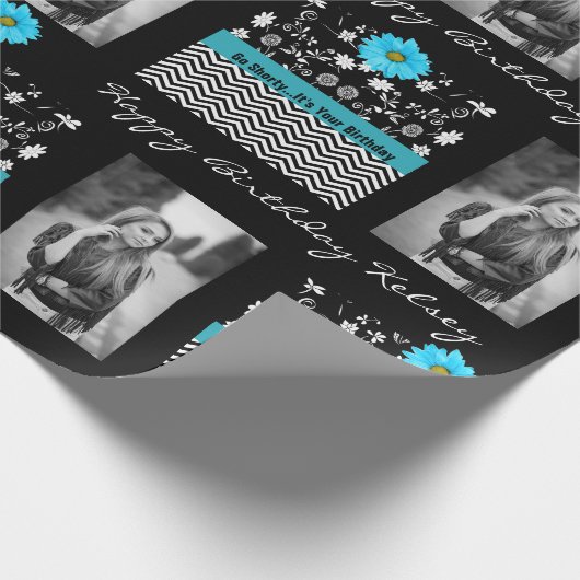 写真付き誕生日 ラッピングペーパー (角)