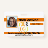 写真付き身分証明書のバッジ バッジ (正面)