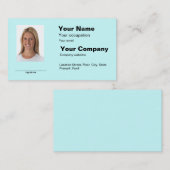 写真付き身分証明書の女の子の名刺は簡単を作りました 名刺 (正面/裏面)