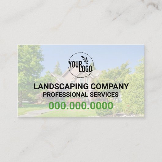 写真付き造園名刺 名刺 (正面)