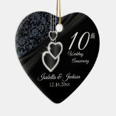 写真付き10回目結婚のブラックオニックス セラミックオーナメント (右)