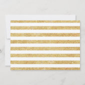 写真付き15周年記念 - ゴールド ホワイト 招待状 (裏面)