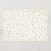 写真付き20周年 - ゴールド ホワイト 招待状 (裏面)