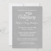 写真付き25周年結婚記念日 - 私たちはまだ 招待状 (正面)