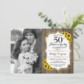 写真付き50周年記念 - 木のひまわり 招待状 (スタンド正面)