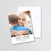 写真付き5x7サイズの結婚式事前お知らせカード 招待状