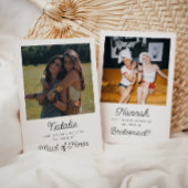 写真付き ブライズメイド プロポーズ カード