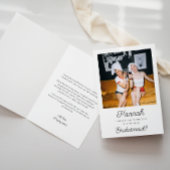 写真付き ブライズメイド 提案 折りたたみ カード