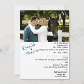 写真付き 招待状 (正面)