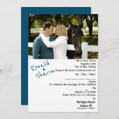 写真付き 招待状 (正面/裏面)