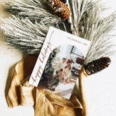 写真付き 現代的なクリスマスカード 招待状