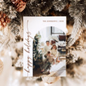 写真付き 現代的なクリスマスカード 招待状