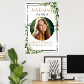 写真付き 追悼式 案内表示 ポスター (ホームオフィス)