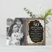 写真付き 50周年記念 - ラスティックウッド 招待状 (スタンド正面)