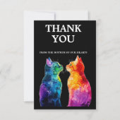 写真付き🌈 Purrfectly Yours: Purrfectly サンキューカード (正面)