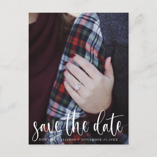 写真付き Save the Date カード (正面)