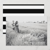 写真付き Save the Date カード (正面/裏面)