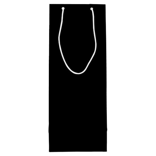 写真付きInstagramコラージュと黒い背景 ワインギフトバッグ (裏面)